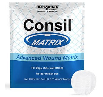 NUTRAMAX CONSIL™ MATRIX ADVANCED WOUND MATRIX FOR DOGS CATS & HORSES 2.5 IN