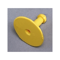 ALL-AMERICAN® MALE BLANK BUTTON TAG YELLOW 1/PKG