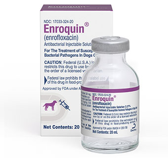 ENROQUIN® (ENROFLOXACIN) ANTIBACTERIAL INJECTABLE SOLUTION 2.27% 20 ML 1/PKG