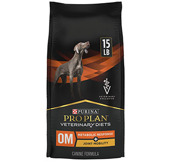PURINA® PRO PLAN® OM METABOLIC RESPONSE + JOINT MOBILITY CANINE FORMULA 15 LB