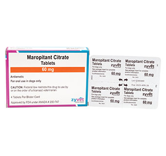 MAROPITANT CITRATE TABLETS 60 MG 4 TABLETS/BLISTER CARD (RX)