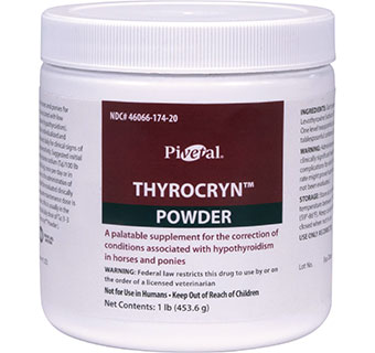 PIVETAL® THYROCRYN™ (LEVOTHYROXINE SODIUM USP) POWDER 1 LB JAR 1/PKG (RX)