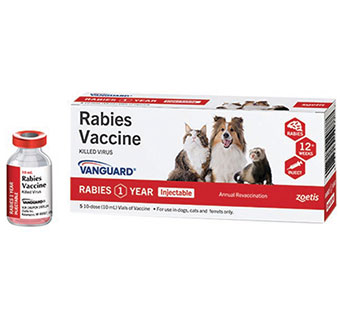 VANGUARD® 1 RABIES INJECTABLE 10 DOSES X 5/PKG