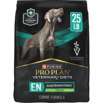 PURINA® PRO PLAN® VET DIETS EN GASTROENTERIC LOW FAT CANINE FORMULA 25LB 1/PKG