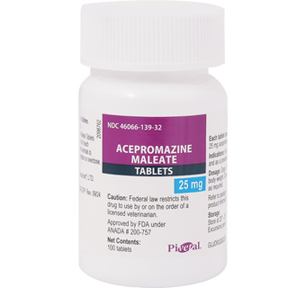 PIVETAL® ACEPROMAZINE MALEATE TABLETS 25 MG 100/BOTTLE (RX)