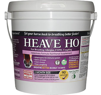 HEAVE HO™ EQUINE RESPIRATORY SUPPLEMENT APPLE 90 SERVINGS 1/PKG