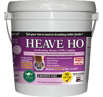 HEAVE HO™ EQUINE RESPIRATORY SUPPLEMENT MOLASSES 90 SERVINGS 1/PKG
