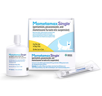MOMETAMAX SINGLE™ OTIC SUSPENSION FOR DOGS 24 ML (20 DOSES/0.8 ML EACH) (RX)