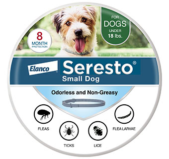 SERESTO® FLEA & TICK COLLAR FOR SMALL DOGS UP TO 18 LB 1/PKG (SOLD IN HI ONLY)